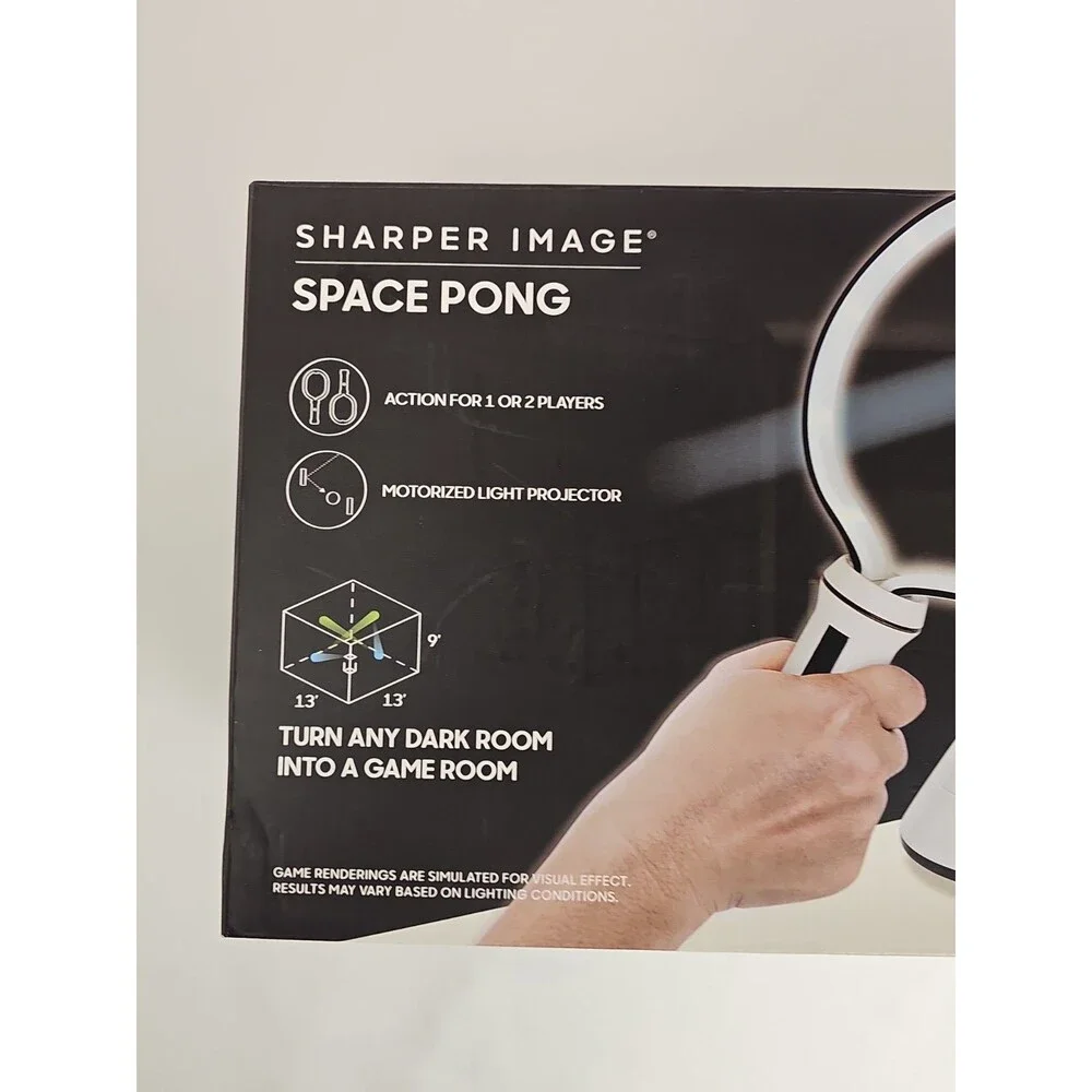 Sharper Image Space Pong Electronic Arcade Game Tested Working Complete